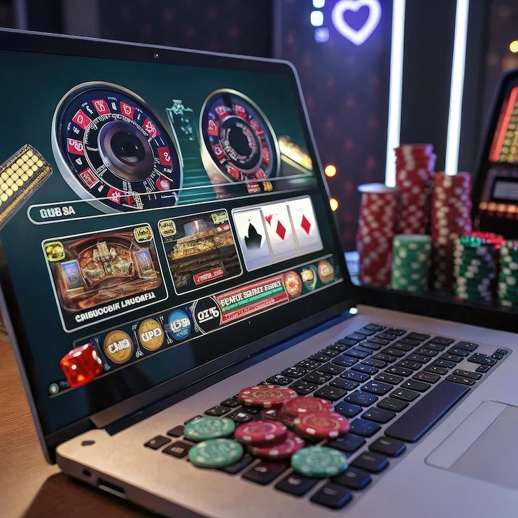 Coin flip game interface displaying heads and tails betting options with animated coin rotation